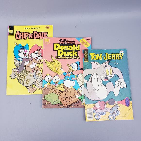 Gold Key and Whitman Comics Lot of 3 - Donald Duck, Chip 'n Dale, Tom & Jerry - Picture 1 of 9